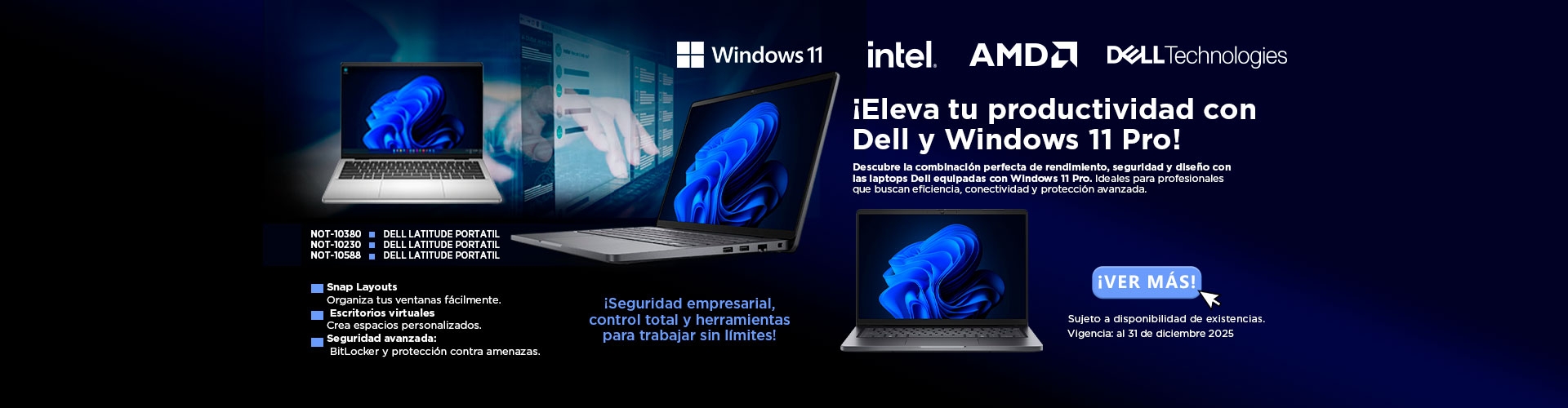 Eleva tu productividad con Dell y windows 11 pro